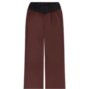 NWT! WeWoreWhat - Low Rise Suiting Twill V Pant Ribbed - Cacao/Black - Medium